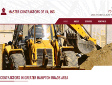 Tablet Screenshot of mastercontractors.net